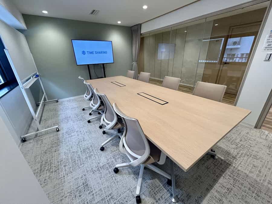 【対面形式で8名着席可能】 - TIME SHARING 日本橋蛎殻町東急ビル Meeting Room Bの写真