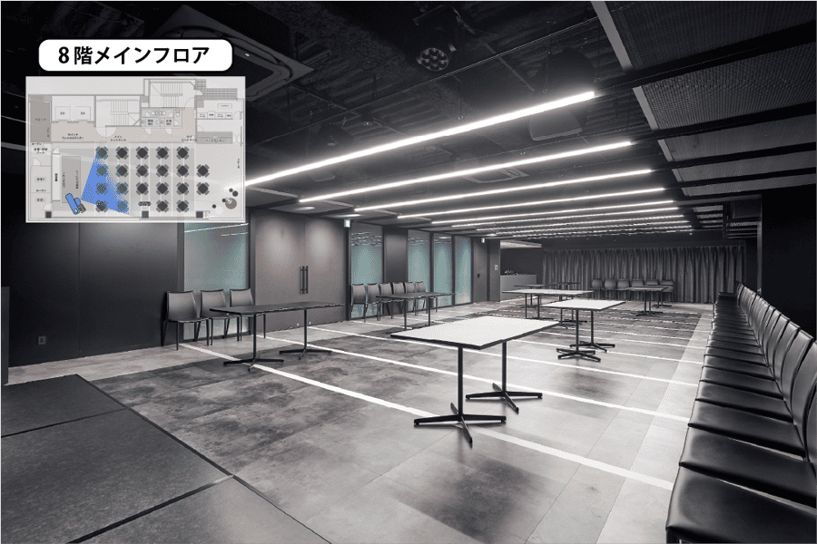 【半立食レイアウト】- グレイドパーク 新橋駅前8F(銀座口)の写真