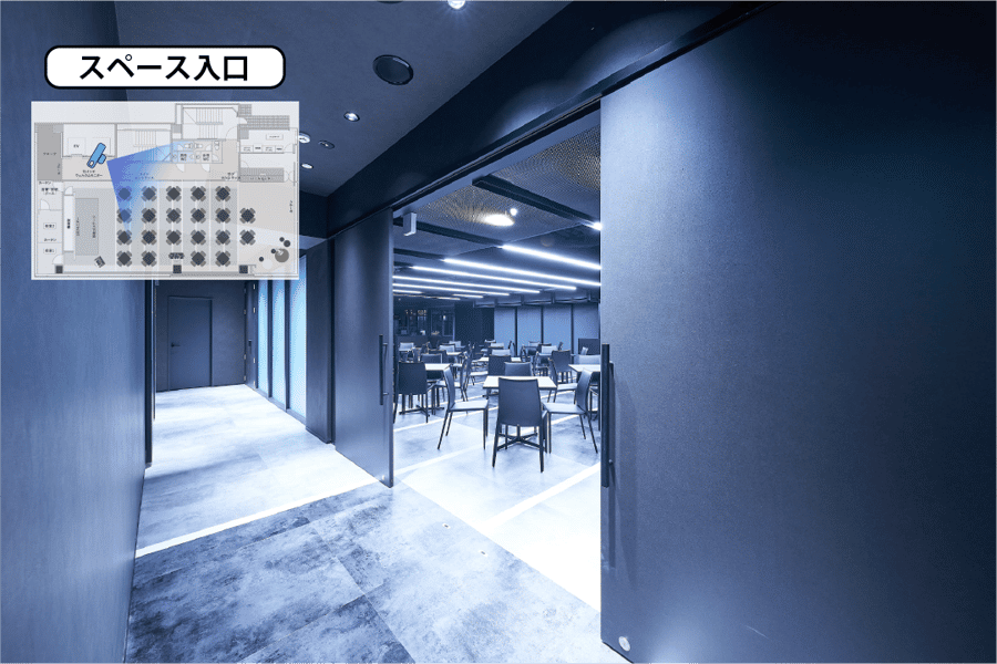 【スペース入口】- グレイドパーク 新橋駅前8F(銀座口)の写真