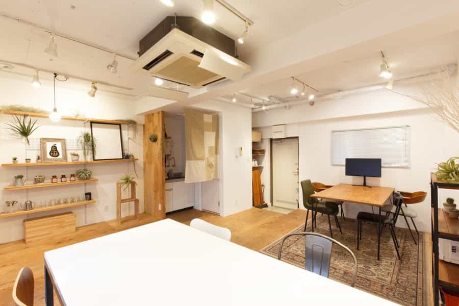 観葉植物があり落ち着いた空間 - GOBLIN.原宿店-GALLERY B-の写真