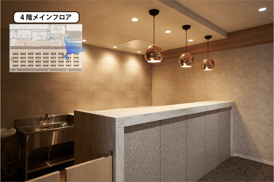 【バーカウンター】- TIME SHARING 新橋駅前4F(銀座口) の写真