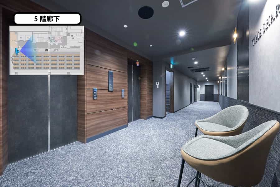 【5F廊下】- TIME SHARING 新橋駅前5F(銀座口) の写真