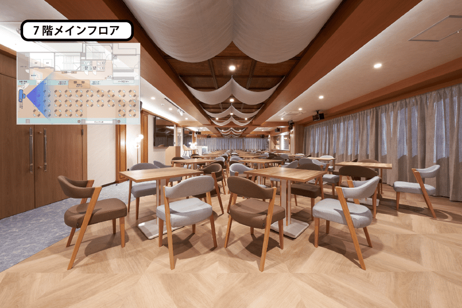 【メインフロア】- グレイドパーク 新橋駅前7F(銀座口)の写真