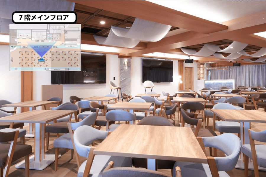 【メインフロア】- グレイドパーク 新橋駅前7F(銀座口)の写真