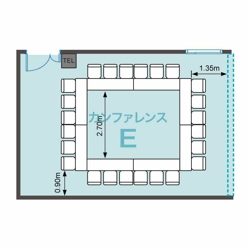 【ロ型(24席)】 - EBiS303 カンファレンススペース Eの写真