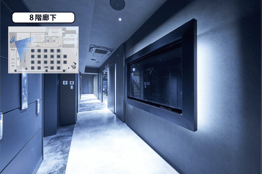 【8階廊下】- グレイドパーク 新橋駅前8F(銀座口)の写真