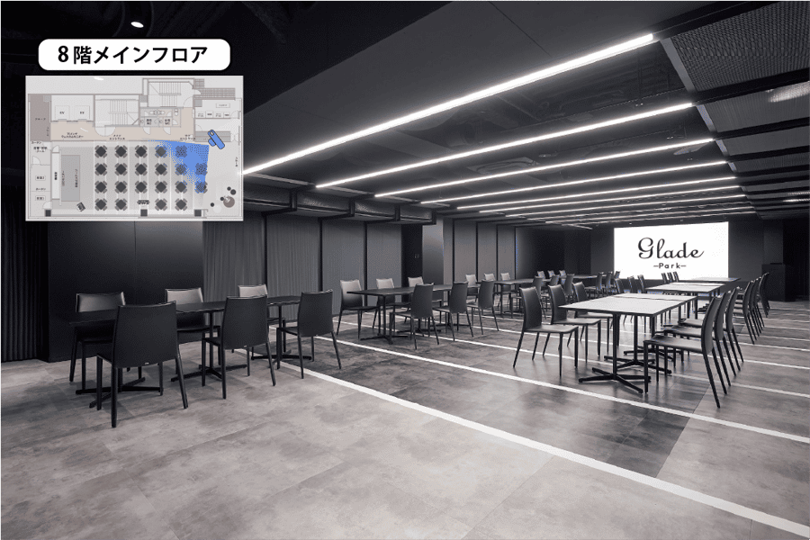 【島型レイアウト】- グレイドパーク 新橋駅前8F(銀座口)の写真
