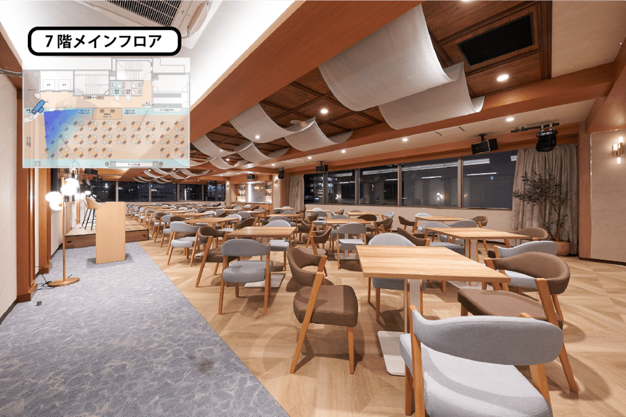 【メインフロア】- グレイドパーク 新橋駅前7F(銀座口)の写真