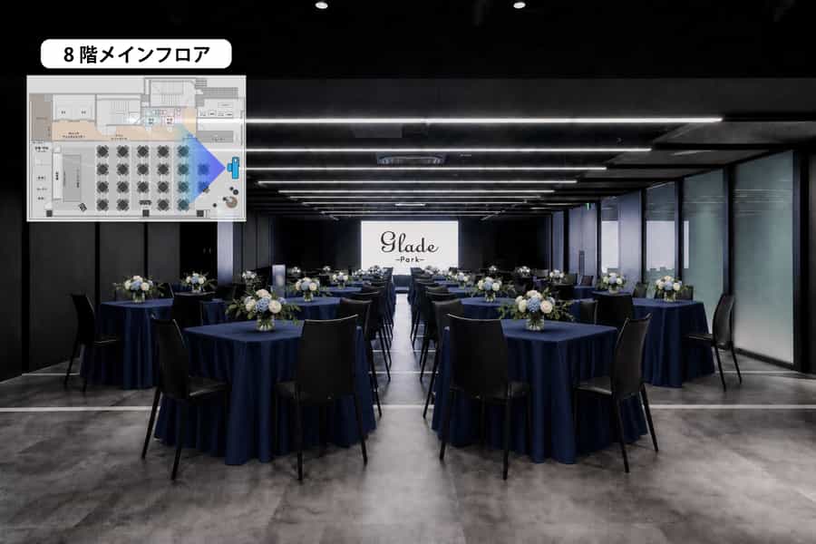 【メインフロア】- グレイドパーク 新橋駅前8F(銀座口) の写真