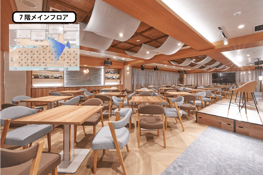 【メインフロア】- グレイドパーク 新橋駅前7F(銀座口) の写真