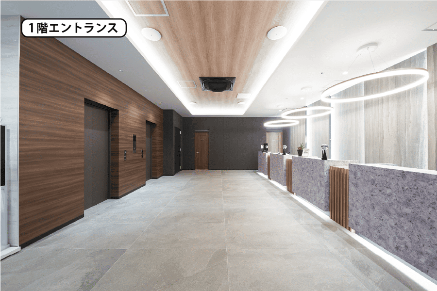 【1階エントランス】- グレイドパーク 新橋駅前8F(銀座口)の写真
