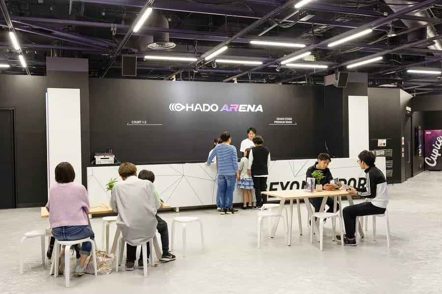 受付エリア-ここに受付を設置可能です。-HADO ARENA お台場 グランドステージ-