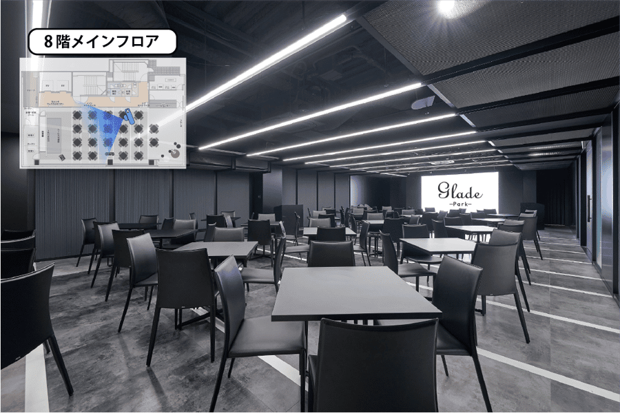 【メインフロア】- グレイドパーク 新橋駅前8F(銀座口)の写真