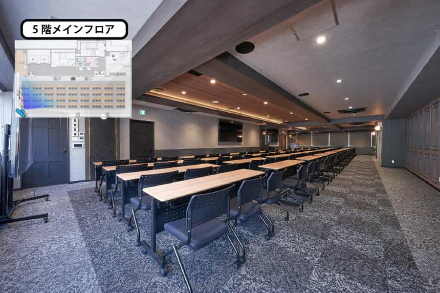 【メインフロア - スクール形式】- TIME SHARING 新橋駅前5F(銀座口) の写真