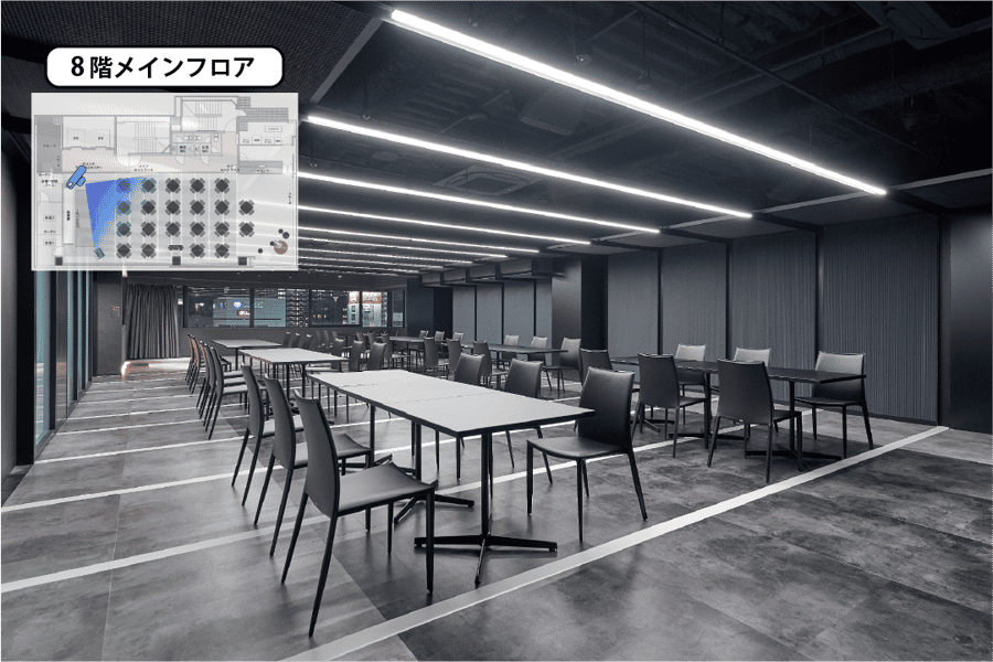 【島型レイアウト】- グレイドパーク 新橋駅前8F(銀座口)の写真
