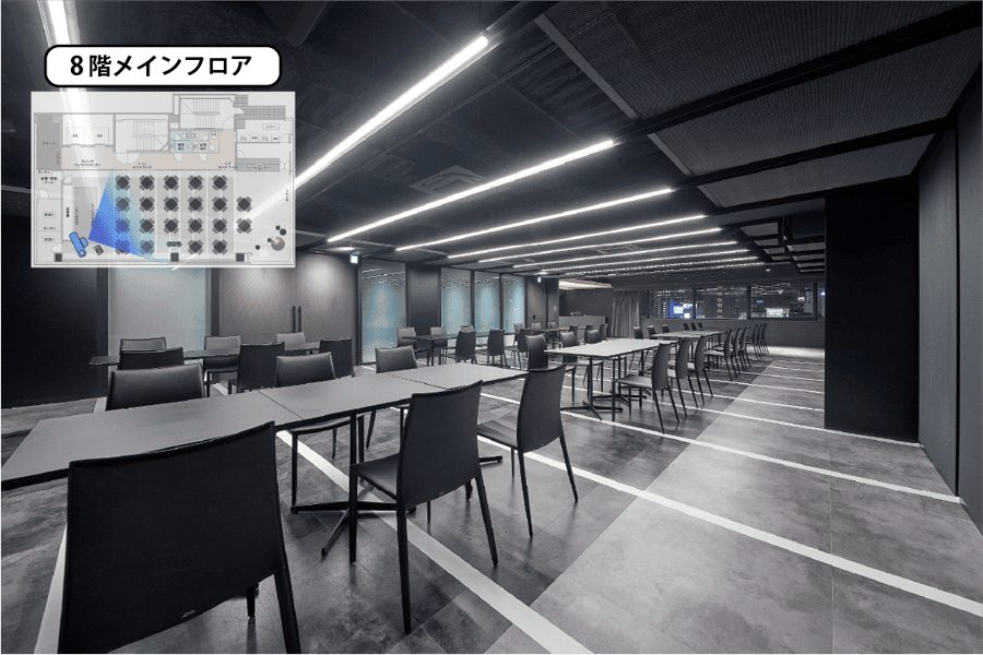 【島型レイアウト】- グレイドパーク 新橋駅前8F(銀座口)の写真
